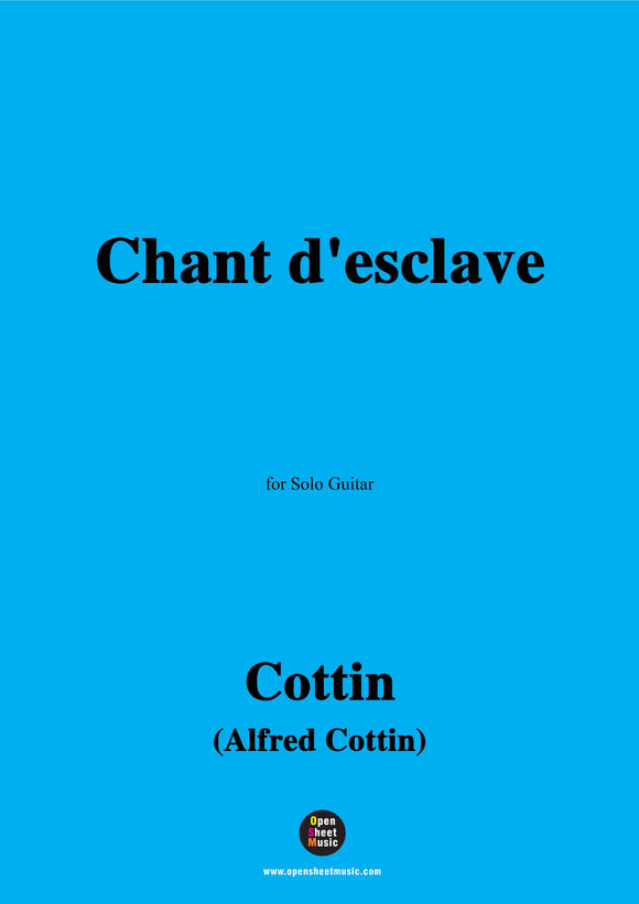 Cottin-Chant d'esclave