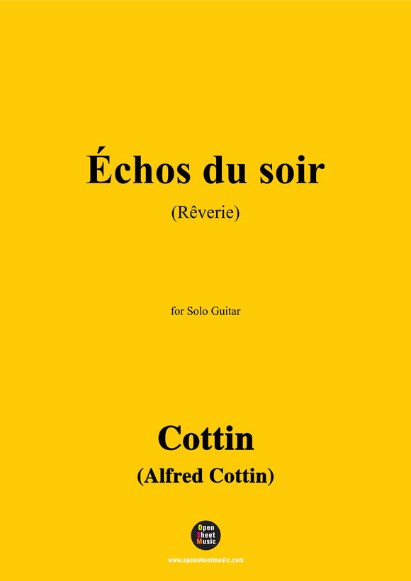 Cottin-Échos du soir(Rêverie)