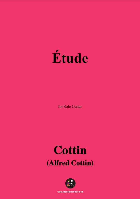 Cottin-Étude,for Guitar