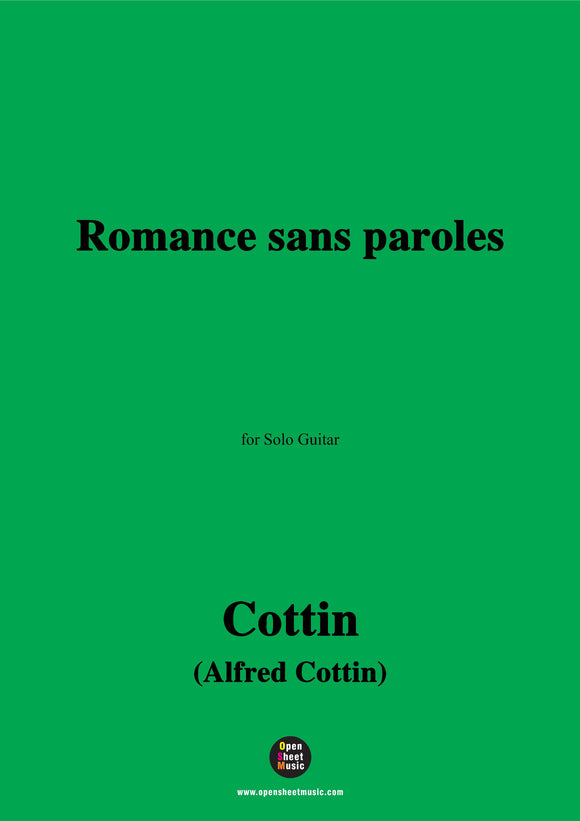Cottin-Romance sans paroles
