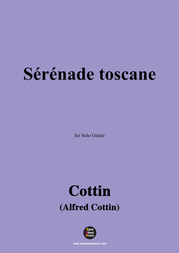 Cottin-Sérénade toscane