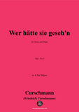 Curschmann-Wer hätte sie geseh'n