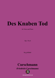 Curschmann-Des Knaben Tod