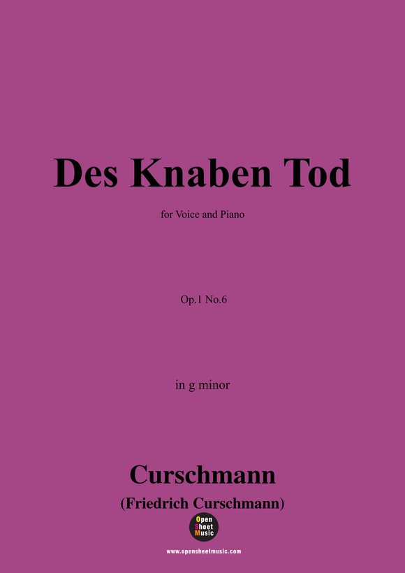 Curschmann-Des Knaben Tod