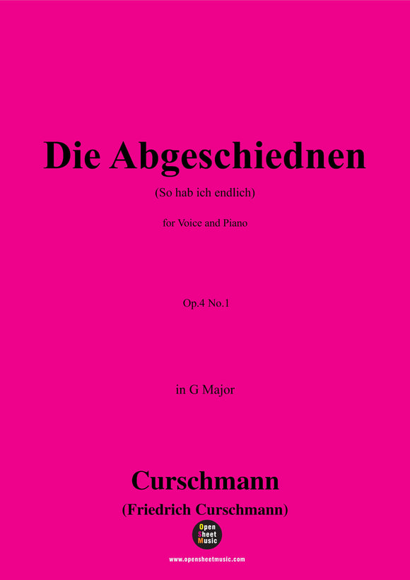 Curschmann-Die Abgeschiednen