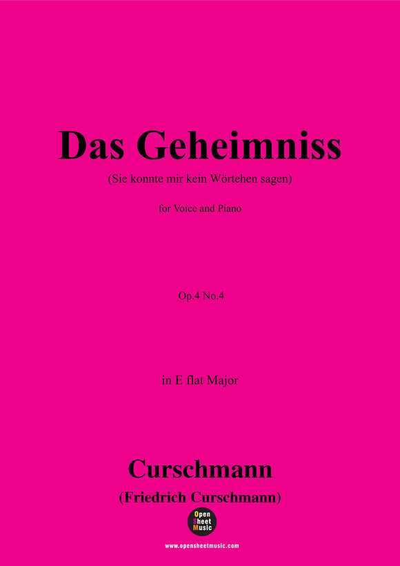 Curschmann-Das Geheimniss