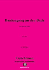 Curschmann-Danksgung an den Bach