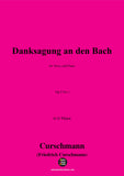 Curschmann-Danksgung an den Bach