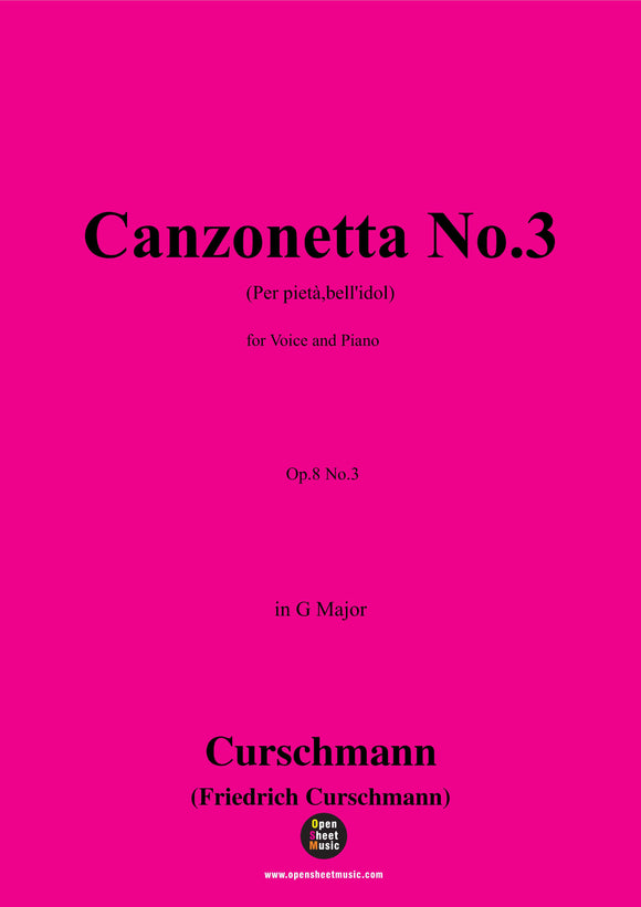 Curschmann-Canzonetta No.3