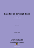 Curschmann-Lass tief in dir mich lesen,Op.9 No.4