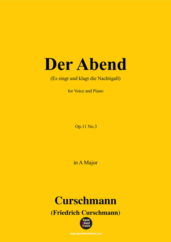 Curschmann-Der Abend