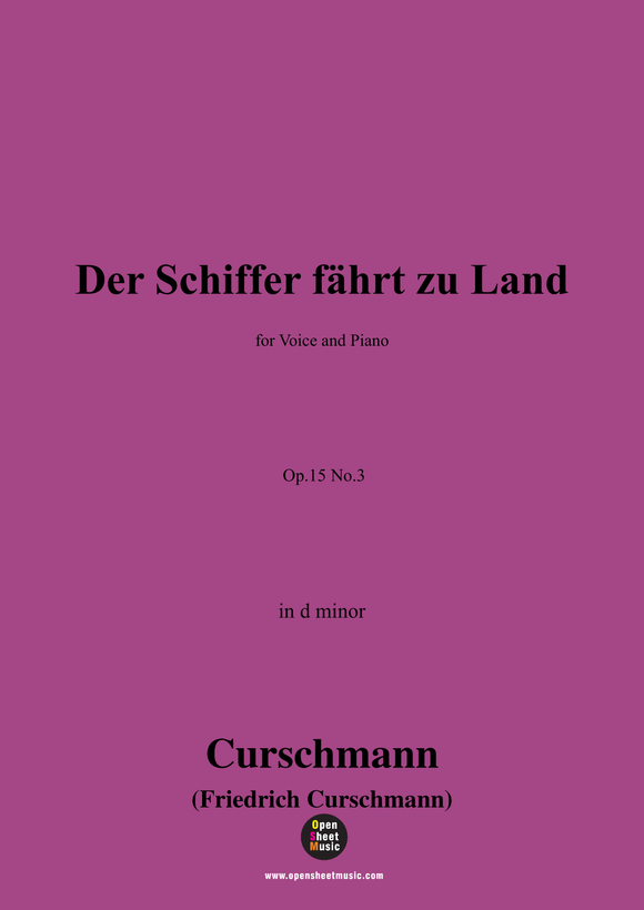 Curschmann-Der Schiffer fährt zu Land