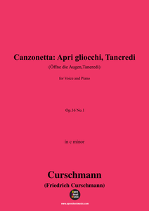 Curschmann-Canzonetta:Apri gliocchi,Tancredi