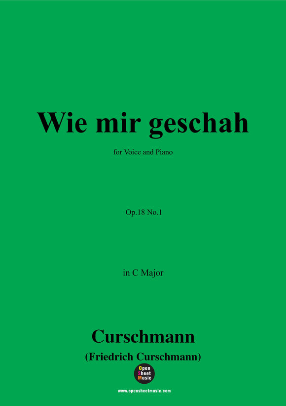 Curschmann-Wie mir geschah