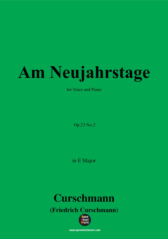 Curschmann-Am Neujahrstage