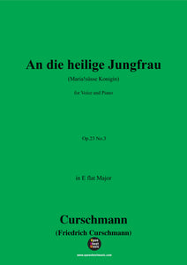 Curschmann-An die heilige Jungfrau