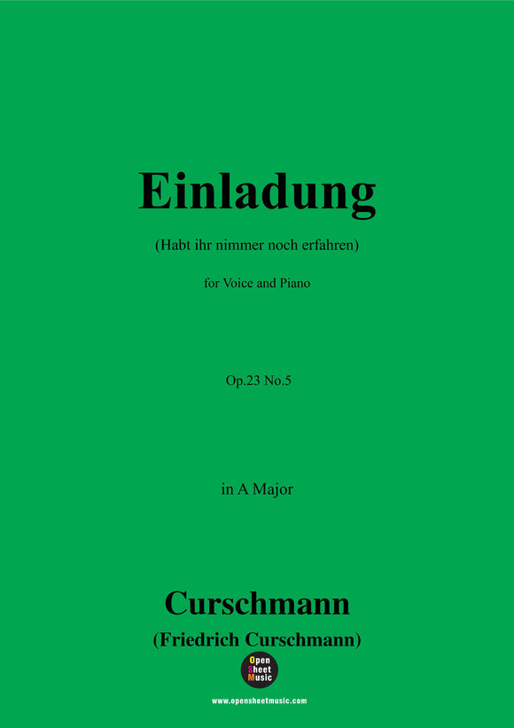 Curschmann-Einladung