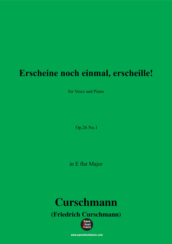 Curschmann-Erscheine noch einmal,erscheille!