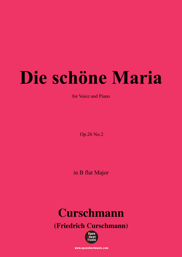 Curschmann-Die schöne Maria