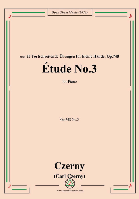 C. Czerny-Exercise No.3,Op.748 No.3