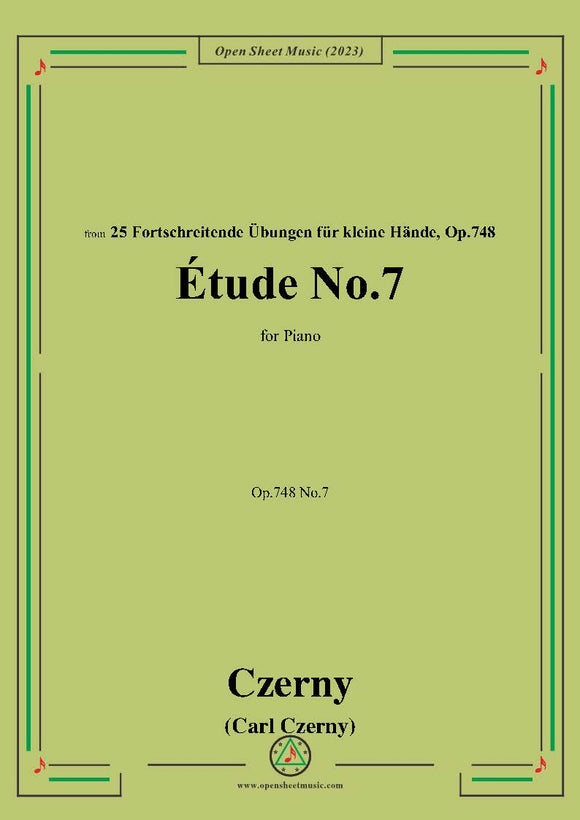 C. Czerny-Exercise No.7,Op.748 No.7