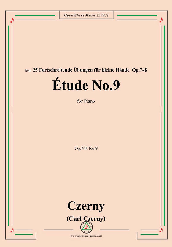 C. Czerny-Exercise No.9,Op.748 No.9