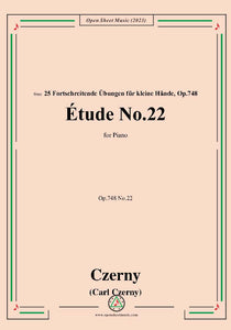 C. Czerny-Exercise No.22,Op.748 No.22