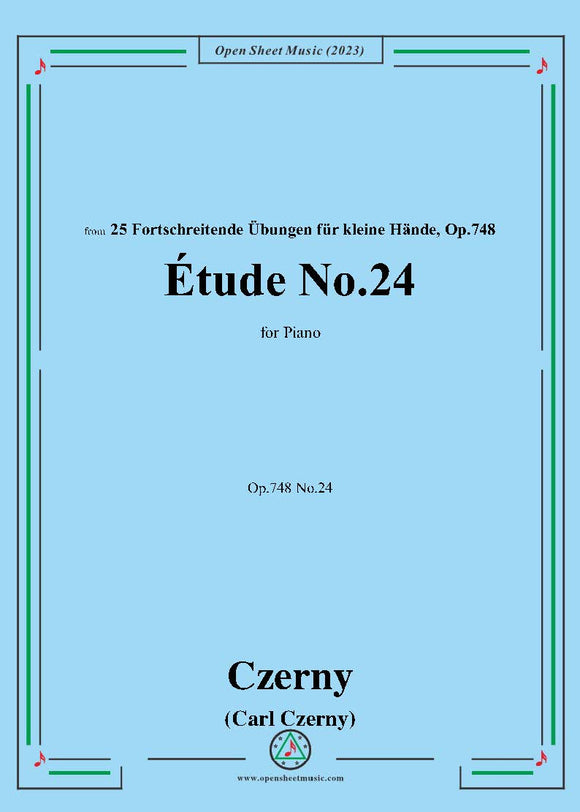 C. Czerny-Exercise No.24,Op.748 No.24