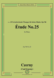 C. Czerny-Exercise No.25,Op.748 No.25