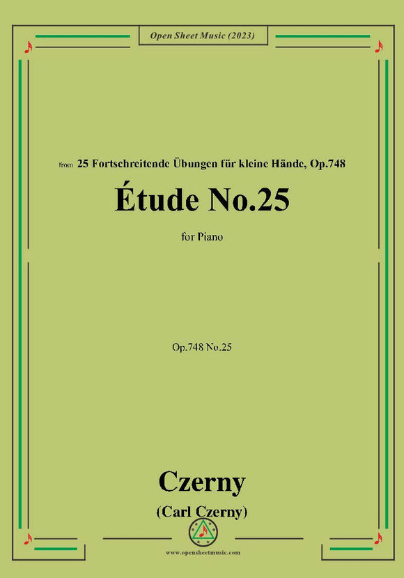 C. Czerny-Exercise No.25,Op.748 No.25