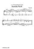 C. Czerny-Exercise No.51-No.70,Op.261
