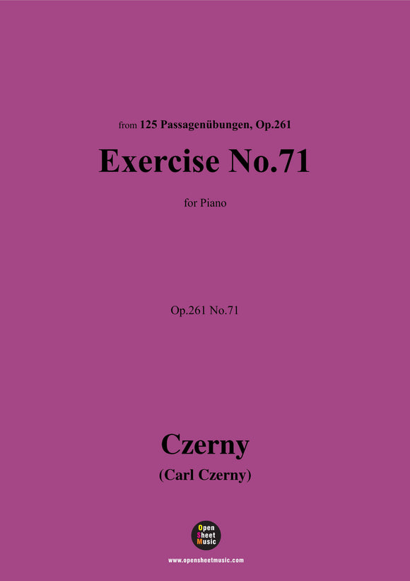 C. Czerny-Exercise No.71-NO.90,Op.261