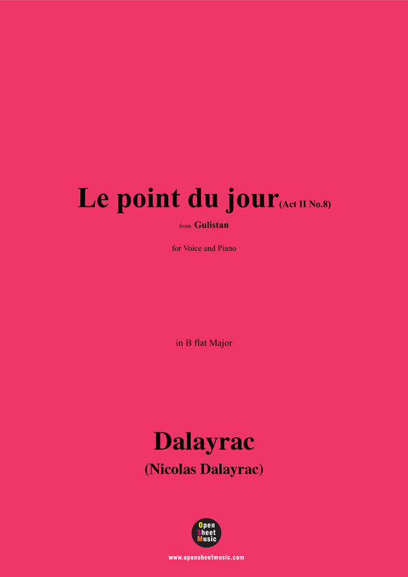 Dalayrac-Le point du jour(Act II No.8)
