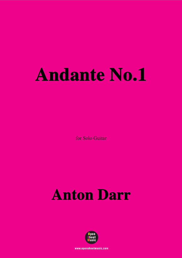 Adam Darr-Andante No.1-No.4,for Guitar