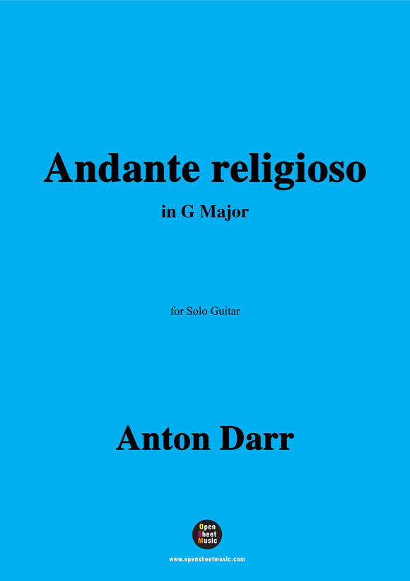 Adam Darr-Andante religioso,in G Major,for Guitar