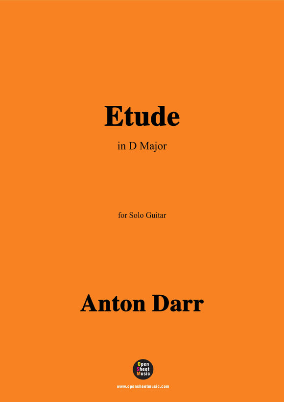 Adam Darr-Etude,in D Major,for Guitar
