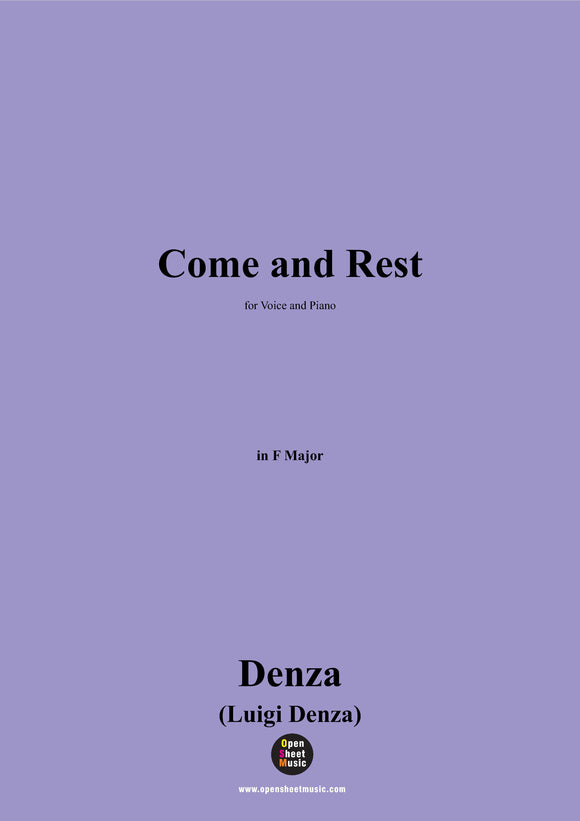Denza-Come and Rest