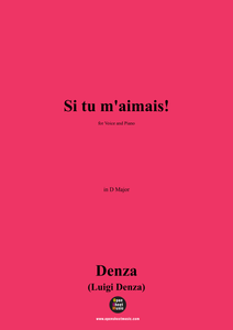 Denza-Si tu m'aimais!