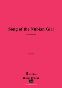 Denza-Song of the Nubian Girl