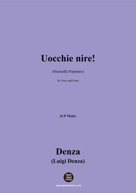 Denza-Uocchie nire!
