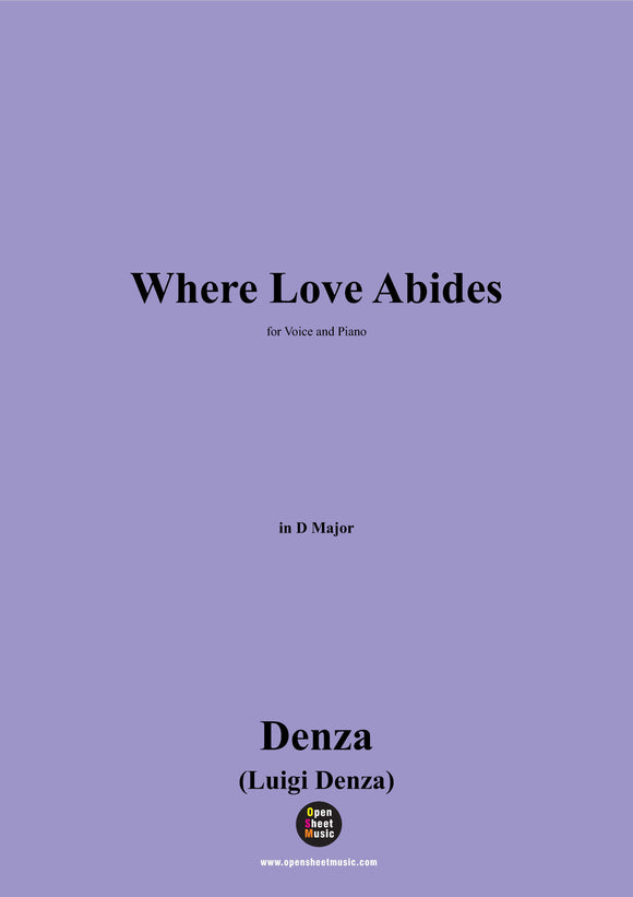 Denza-Where Love Abides