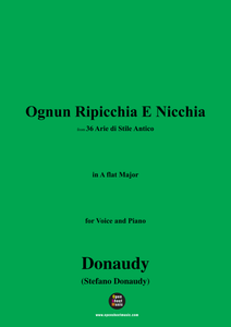 Donaudy-Ognun Ripicchia E Nicchia