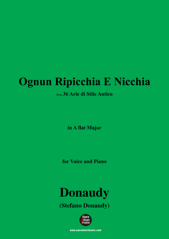 Donaudy-Ognun Ripicchia E Nicchia