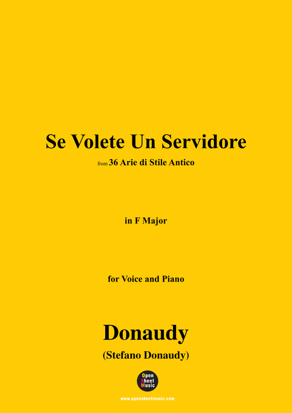 Donaudy-Se Volete Un Servidore