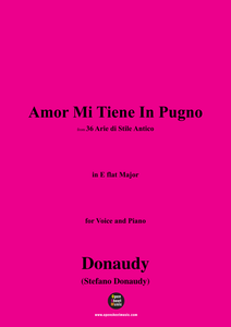 Donaudy-Amor Mi Tiene In Pugno