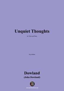 J. Dowland-Unquiet Thoughts