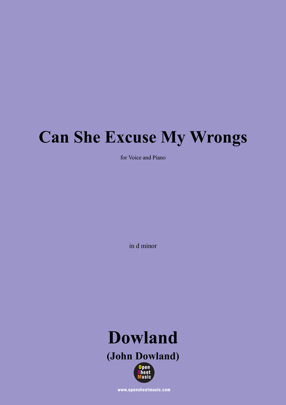 J. Dowland-Can She Excuse My Wrongs