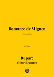 Duparc-Romance de Mignon