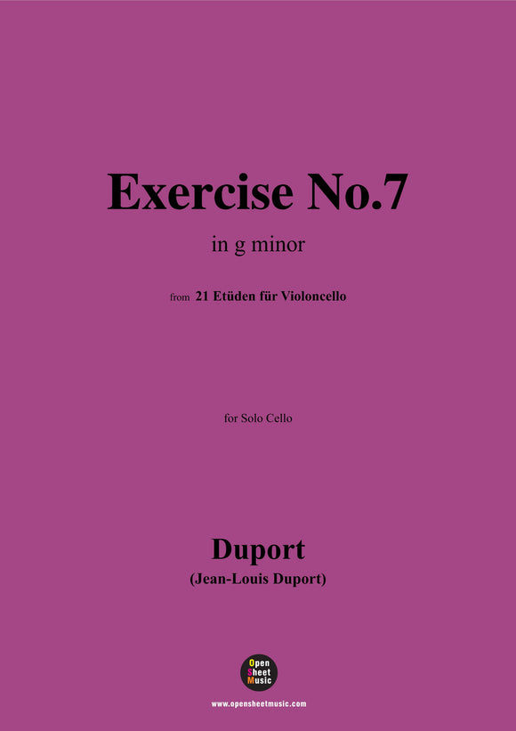 J. L. Duport-Exercise No.7,in g minor