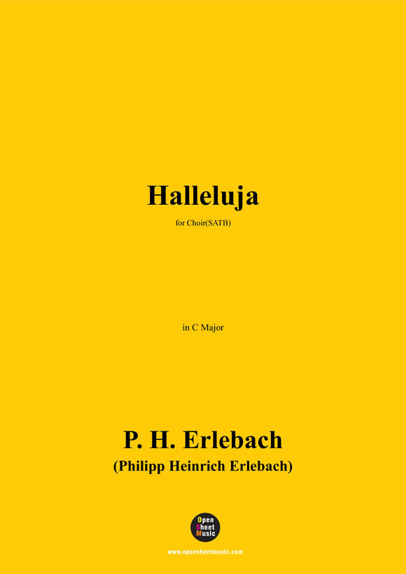 P. H. Erlebach-Halleluja(Canzona)